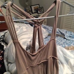 Calvin Klein tan mocha maxi dress